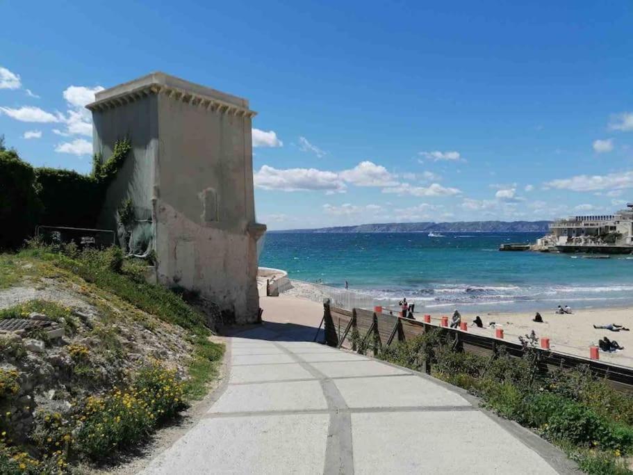 Magnifique Appartement T4, Plage Des Catalans Marseille Bagian luar foto