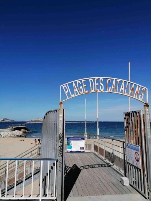 Magnifique Appartement T4, Plage Des Catalans Marseille Bagian luar foto